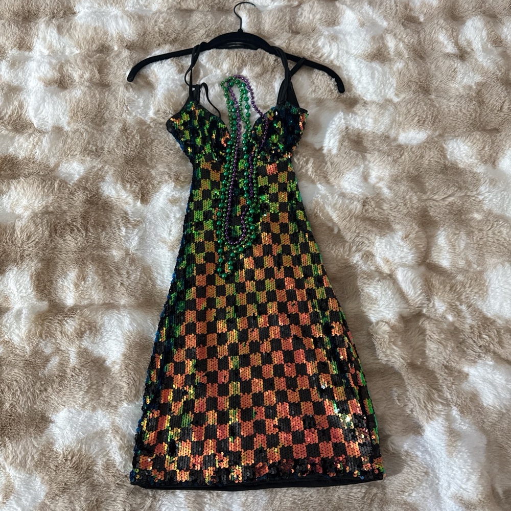 Multicolor Sequin Dress - Picture 3 of 7